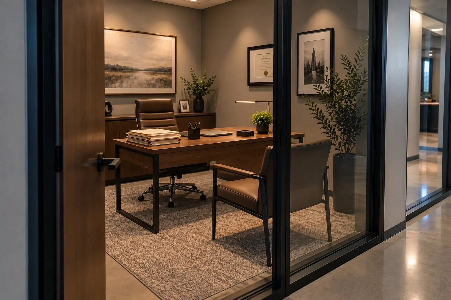 Executive glass office